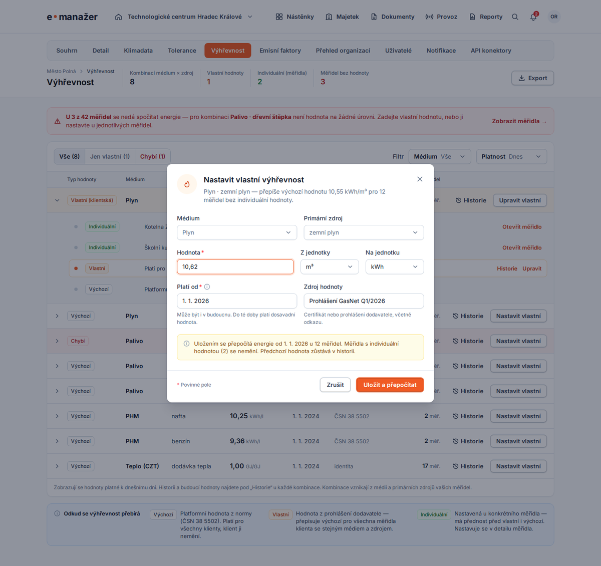 Client dialog